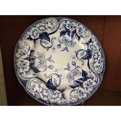 Creil And Montereau Flora-large Round Dish