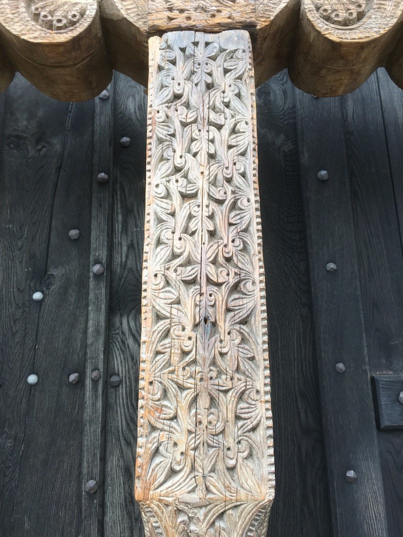 Ancien Pilier Sculpté De Maison En Cèdre. Kohistan, Vallée De Swat. Pakistan XIXe Siècle.-photo-2