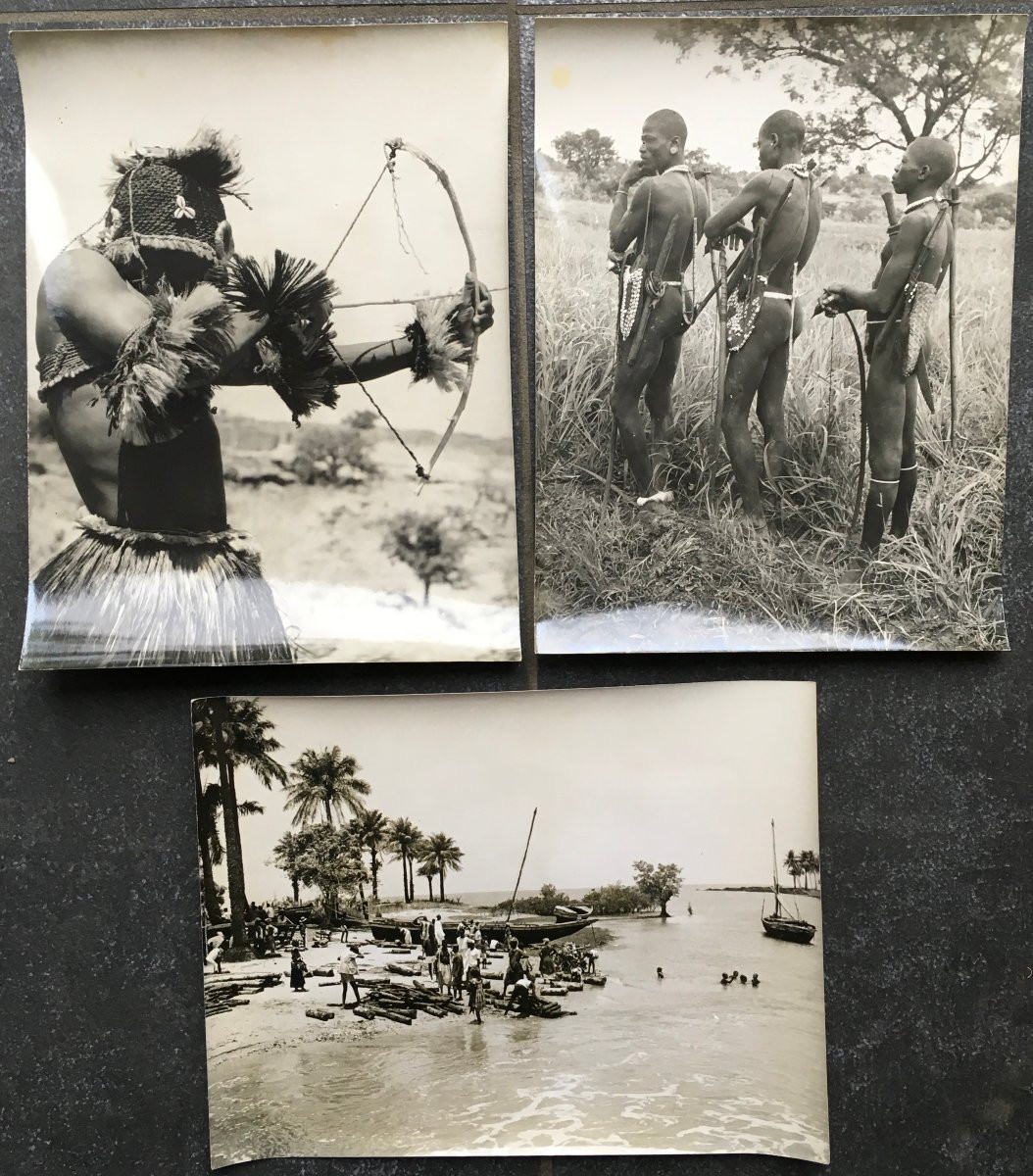 11 Large Ethnographic Photographs, 18 X 24cm, West Africa 1950s - 1960s. -photo-1