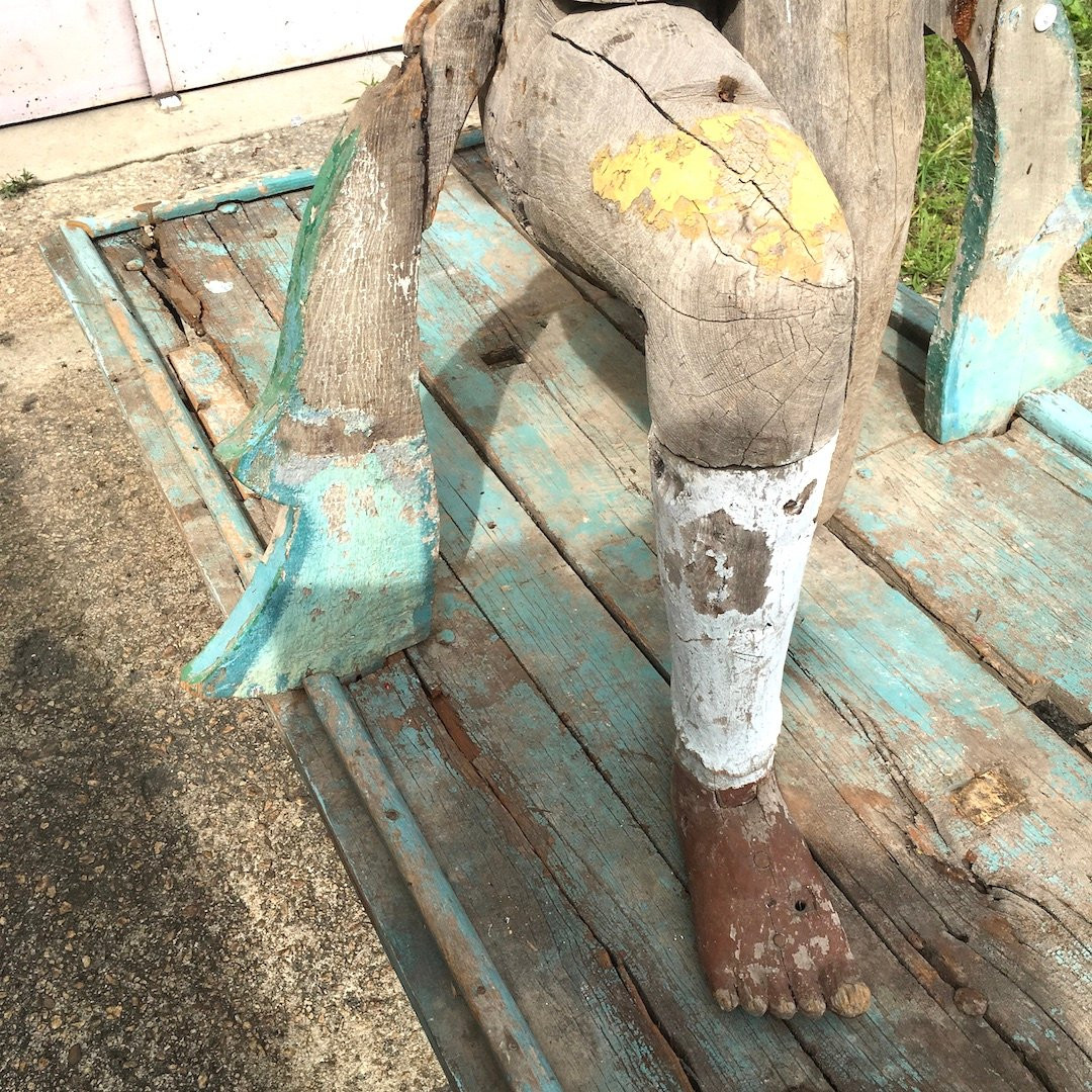 Large Statue With A Horse's Head. Kalki, The Last Avatar Of Vishnu. Hinduism. India, 19th Century-photo-4