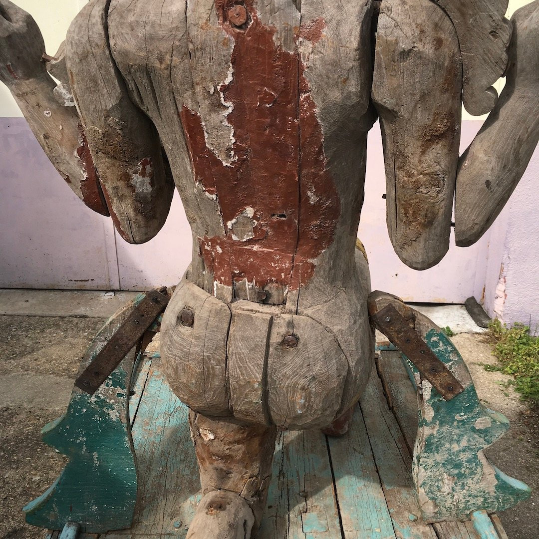 Large Statue With A Horse's Head. Kalki, The Last Avatar Of Vishnu. Hinduism. India, 19th Century-photo-3