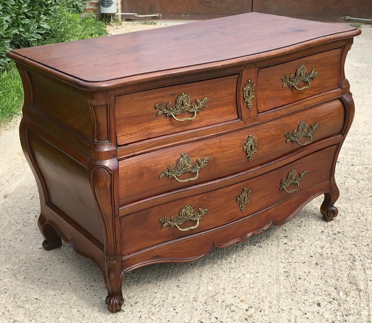 Chest Of Drawers In Bordeaux Mahogany. France, Early 18th Century. -photo-8