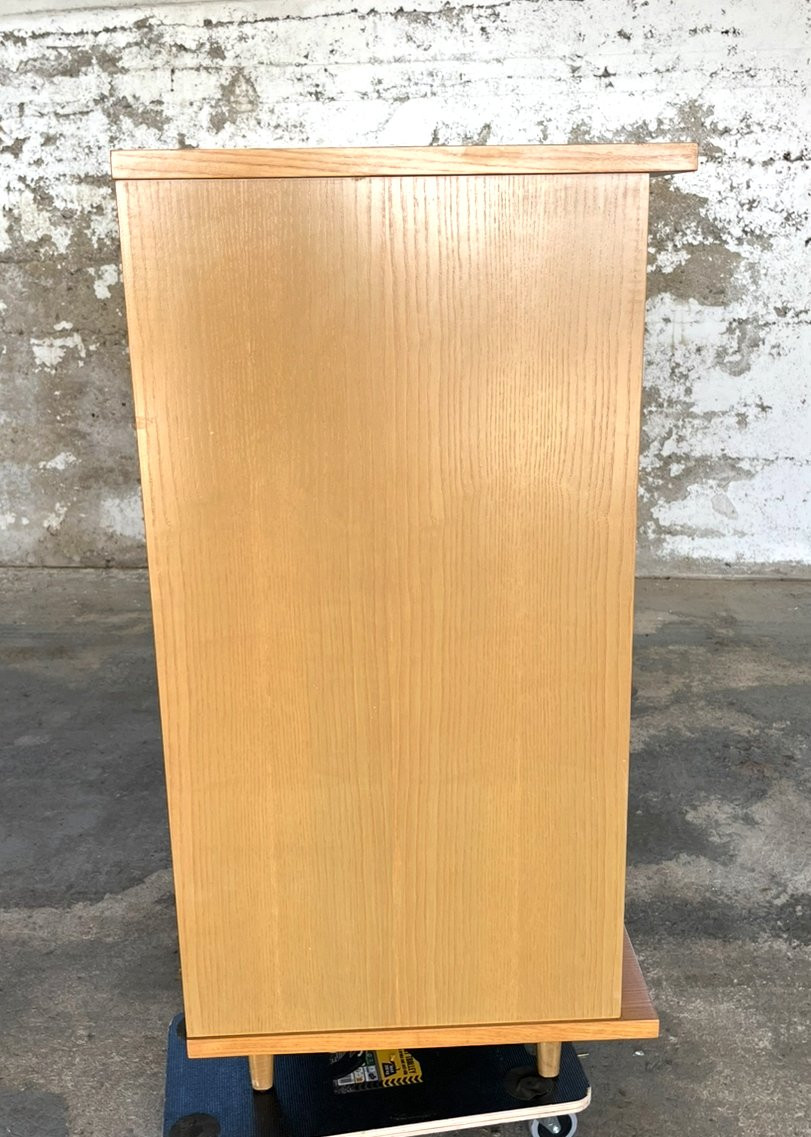 Vintage Sideboard/bar For The Living Room. Light And Brown Wood. France, 1970. -photo-8