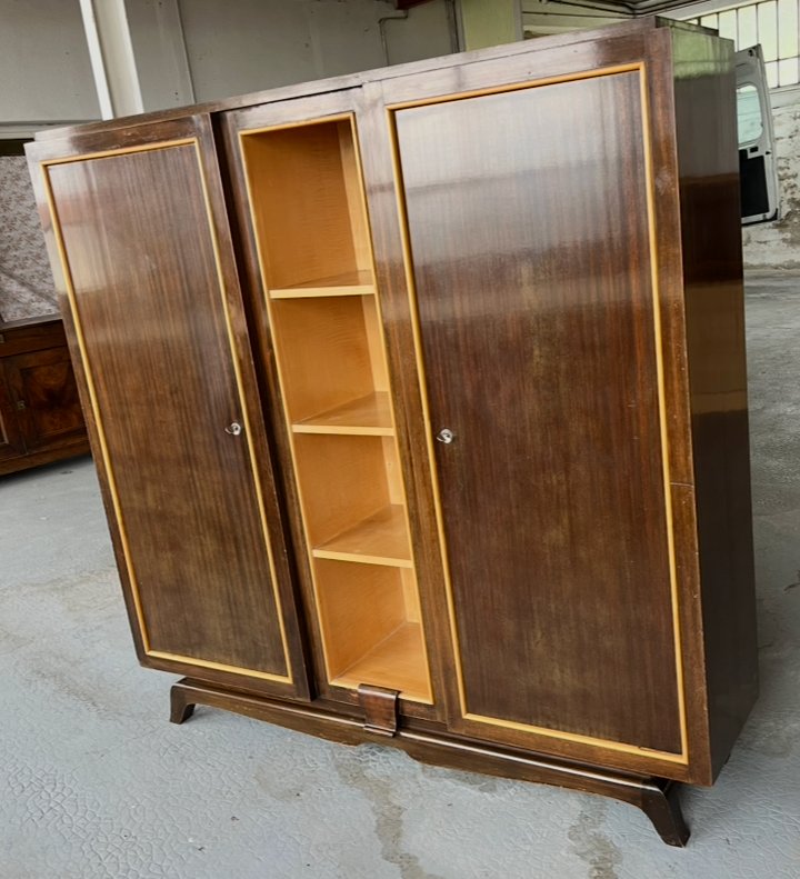 Art Deco Bookcase In Rosewood And Lemon Tree. Mid-twentieth Century France.  -photo-2