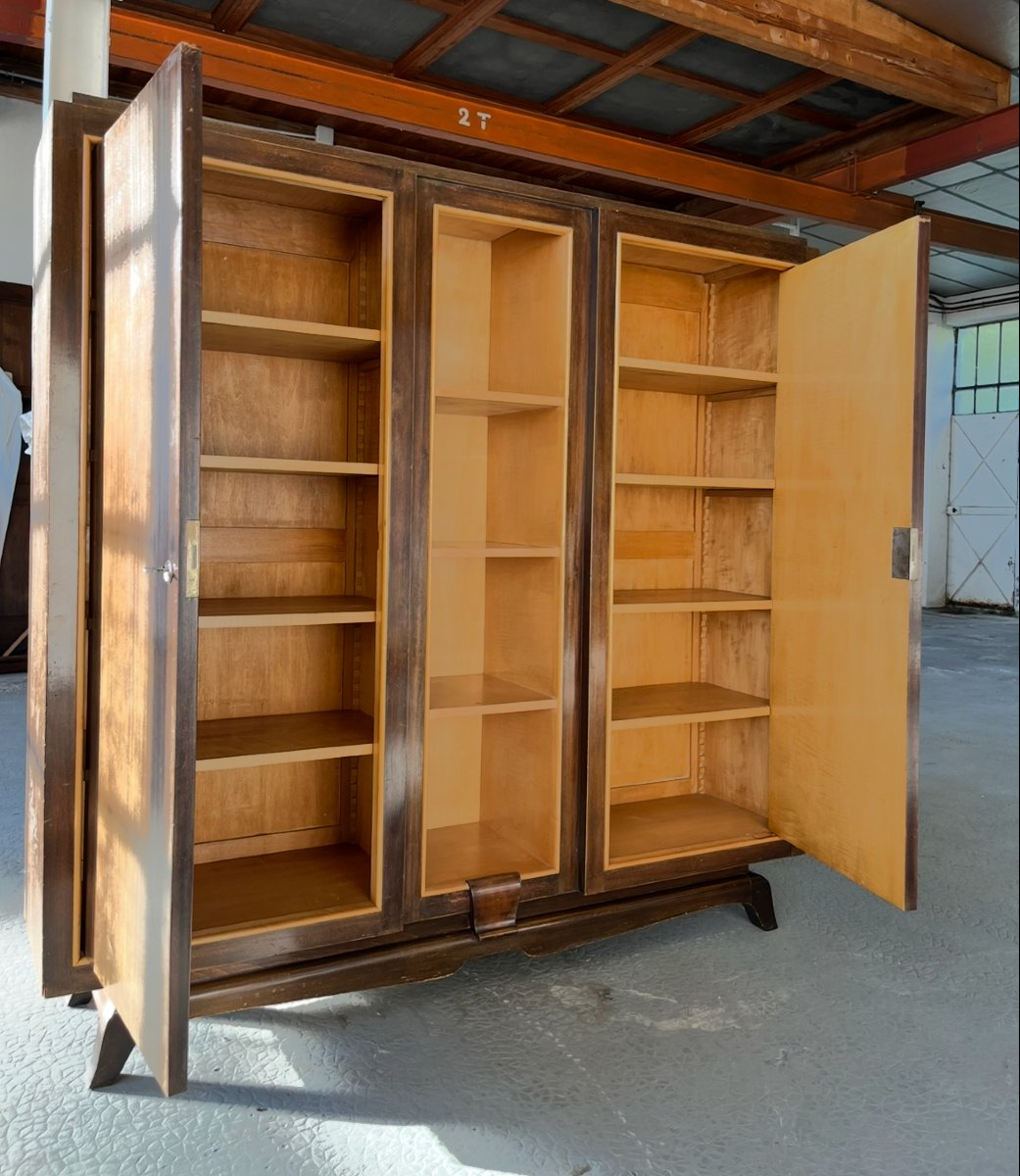 Art Deco Bookcase In Rosewood And Lemon Tree. Mid-twentieth Century France.  -photo-3