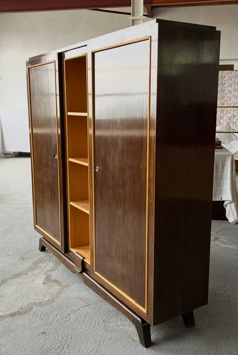 Art Deco Bookcase In Rosewood And Lemon Tree. Mid-twentieth Century France.  -photo-1