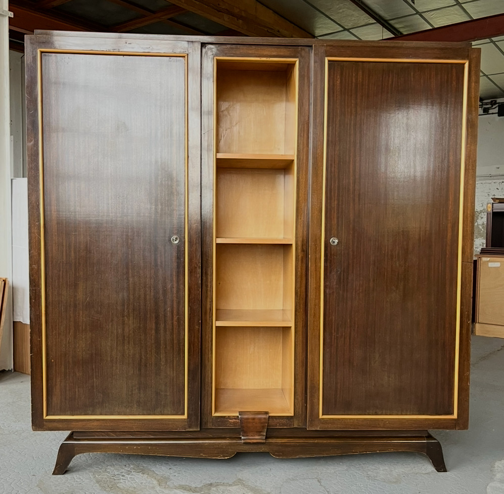 Art Deco Bookcase In Rosewood And Lemon Tree. Mid-twentieth Century France.  