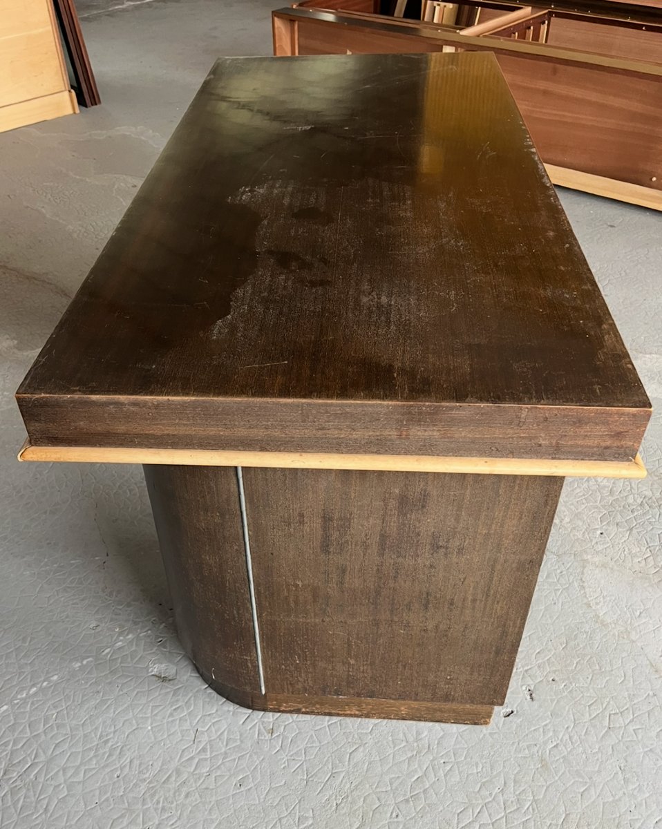 Bureau bar  Art Déco en palissandre et citronnier. France milieu XXe siècle.-photo-1