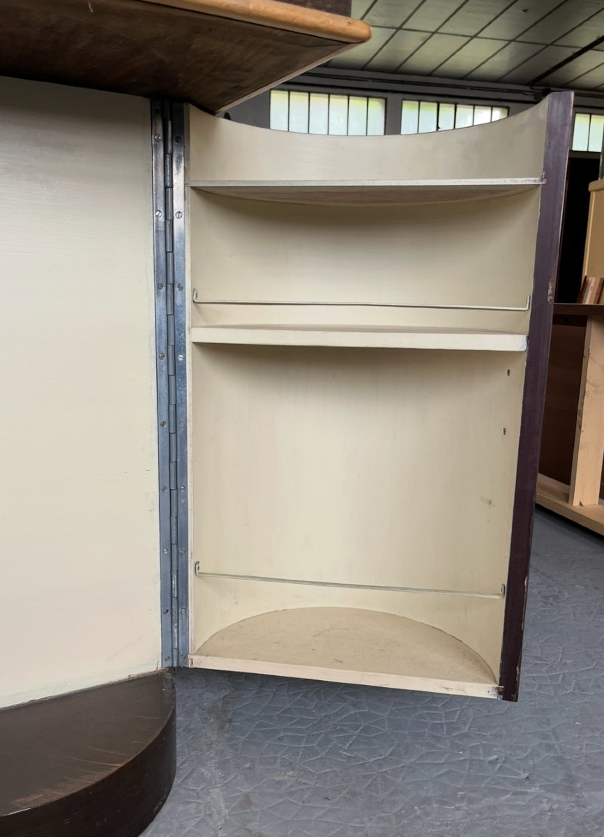 Bureau bar  Art Déco en palissandre et citronnier. France milieu XXe siècle.-photo-5