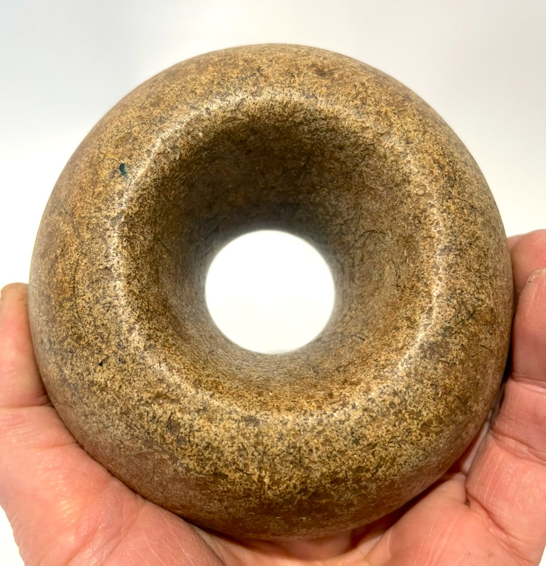 Pre-columbian Weapon Or Digging Tool In Granite. Inca, Peru 13th - 15th Century.-photo-1