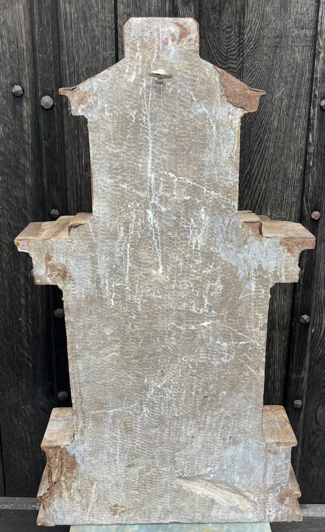 Niche en mabre en forme de temple classique. France ou Italie XVIe - XVIIe siècle. -photo-4