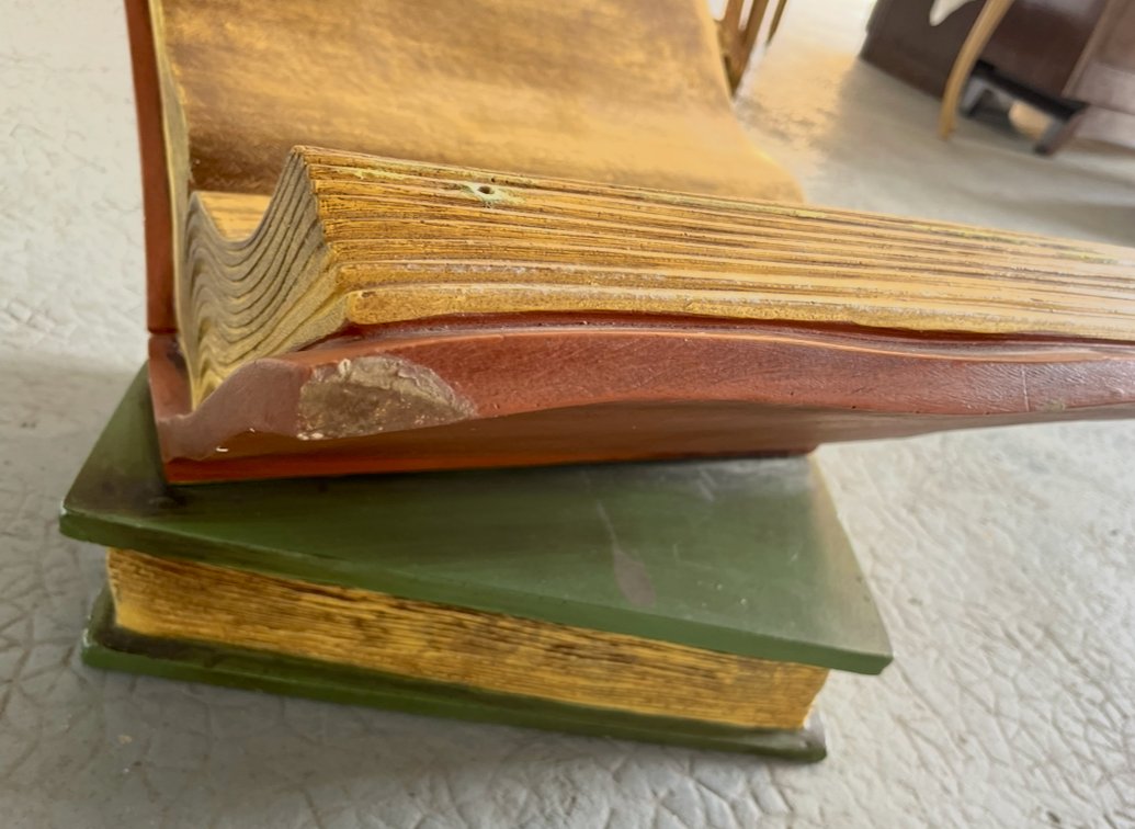 Coffee Table With Bizauté Glass Top, Book-shaped Ceramic Base. France, 20th Century.-photo-3