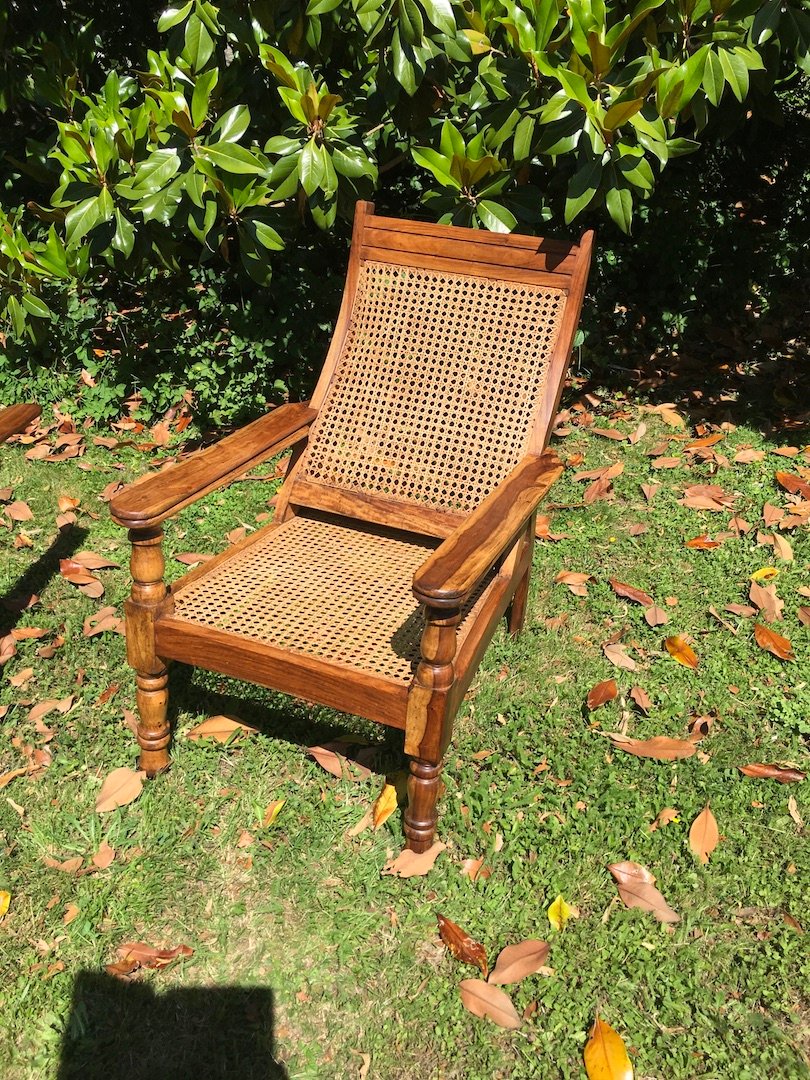 Pair Of Colonial-style Teak Planter Armchairs. Mid 20th Century.-photo-4