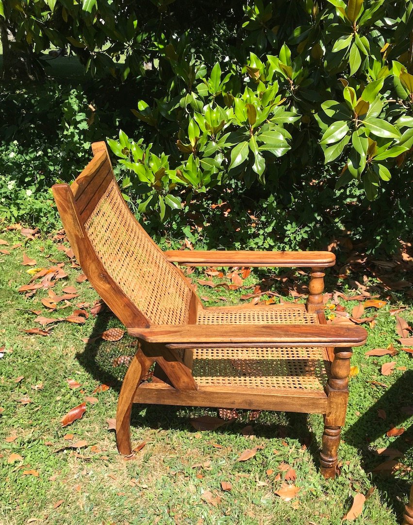 Pair Of Colonial-style Teak Planter Armchairs. Mid 20th Century.-photo-4