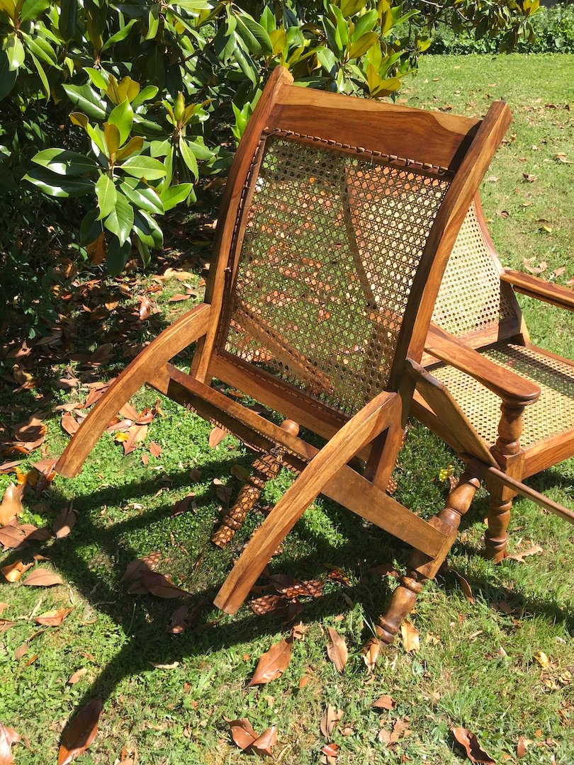 Pair Of Colonial-style Teak Planter Armchairs. Mid 20th Century.-photo-5