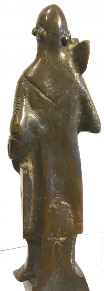 Bronze Knight Godefroy Of Bouillon Holy Cross Of Jerusalem. France.-photo-2