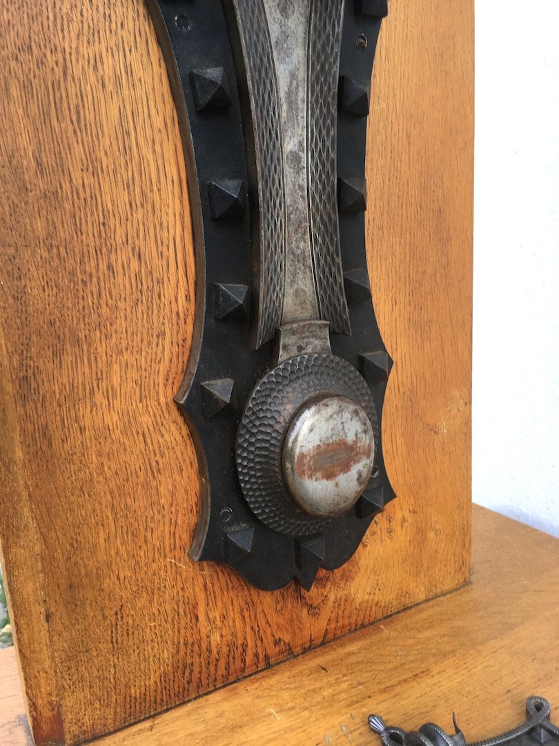 Horn Of Plenty Door Hammer. Work Of Mastery Of Blacksmith. France 1940s.-photo-2