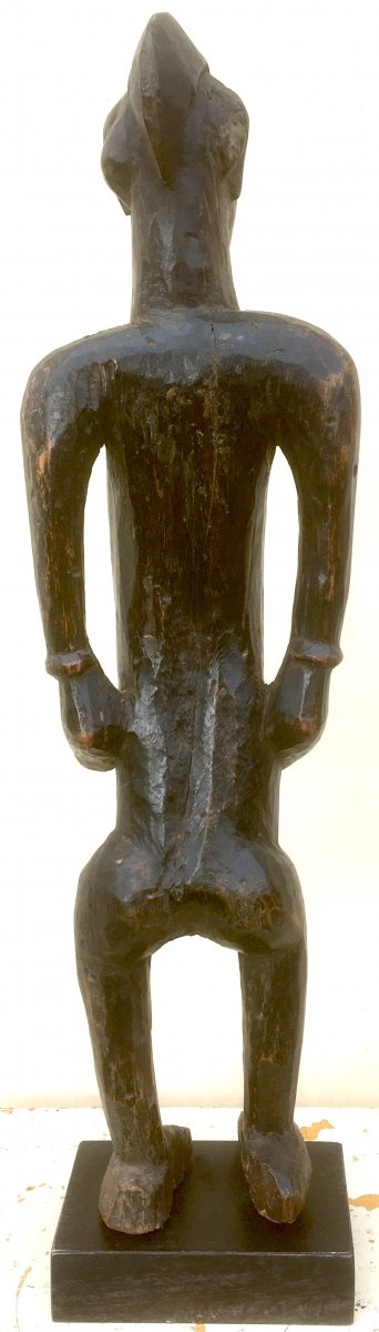 Senufo Wooden Statue With Dark Patina. Republic Of Ivory Coast, Early 20th Century.-photo-1