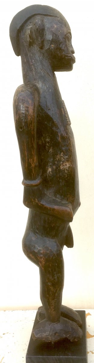 Statue Senoufo En Bois à Patine Sombre. République De Côte d'Ivoire, Début XXe Siècle. -photo-3