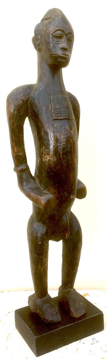Statue Senoufo En Bois à Patine Sombre. République De Côte d'Ivoire, Début XXe Siècle. -photo-4
