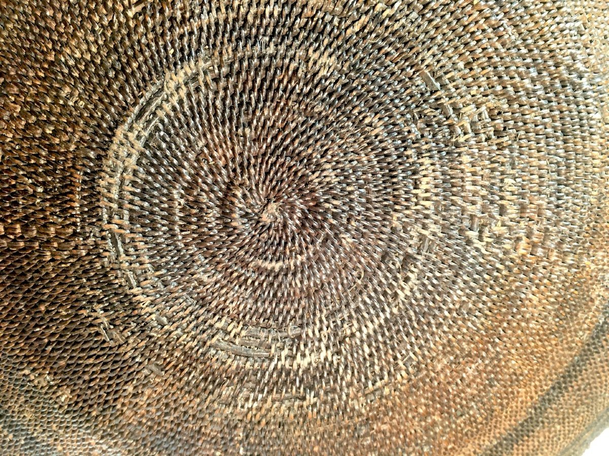 Cup Or Dish In Asian Braided Basketry. Indochina Or Indonesia. Early 20th Century.-photo-4