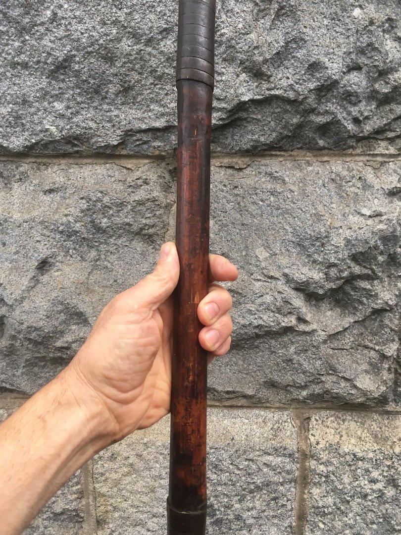 Bamboo And Iron Bow With Counterweight. Kuba, Congo (drc) Late 19th Century.