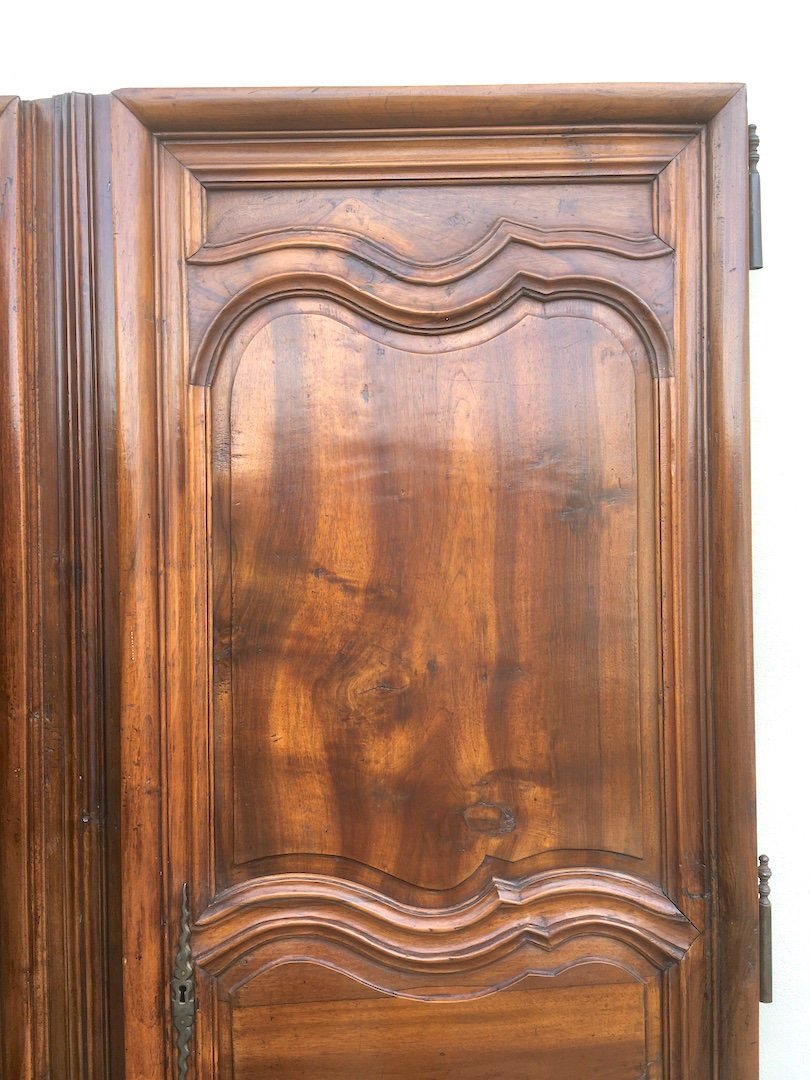 Pair Of Large King Louis XV Walnut Doors. France Mid 18th Century.-photo-3