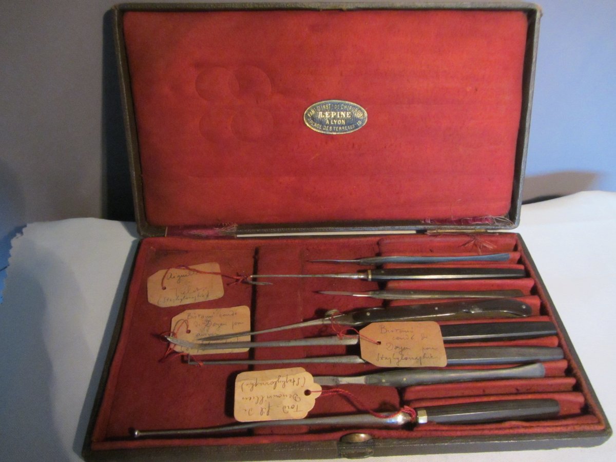 Antique 19th-century Surgical Instrument Case-photo-2