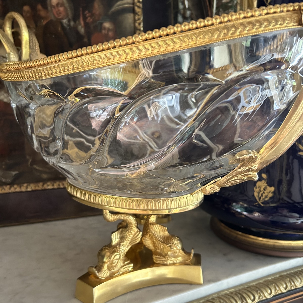 Crystal And Bronze Cup "benito"-photo-3