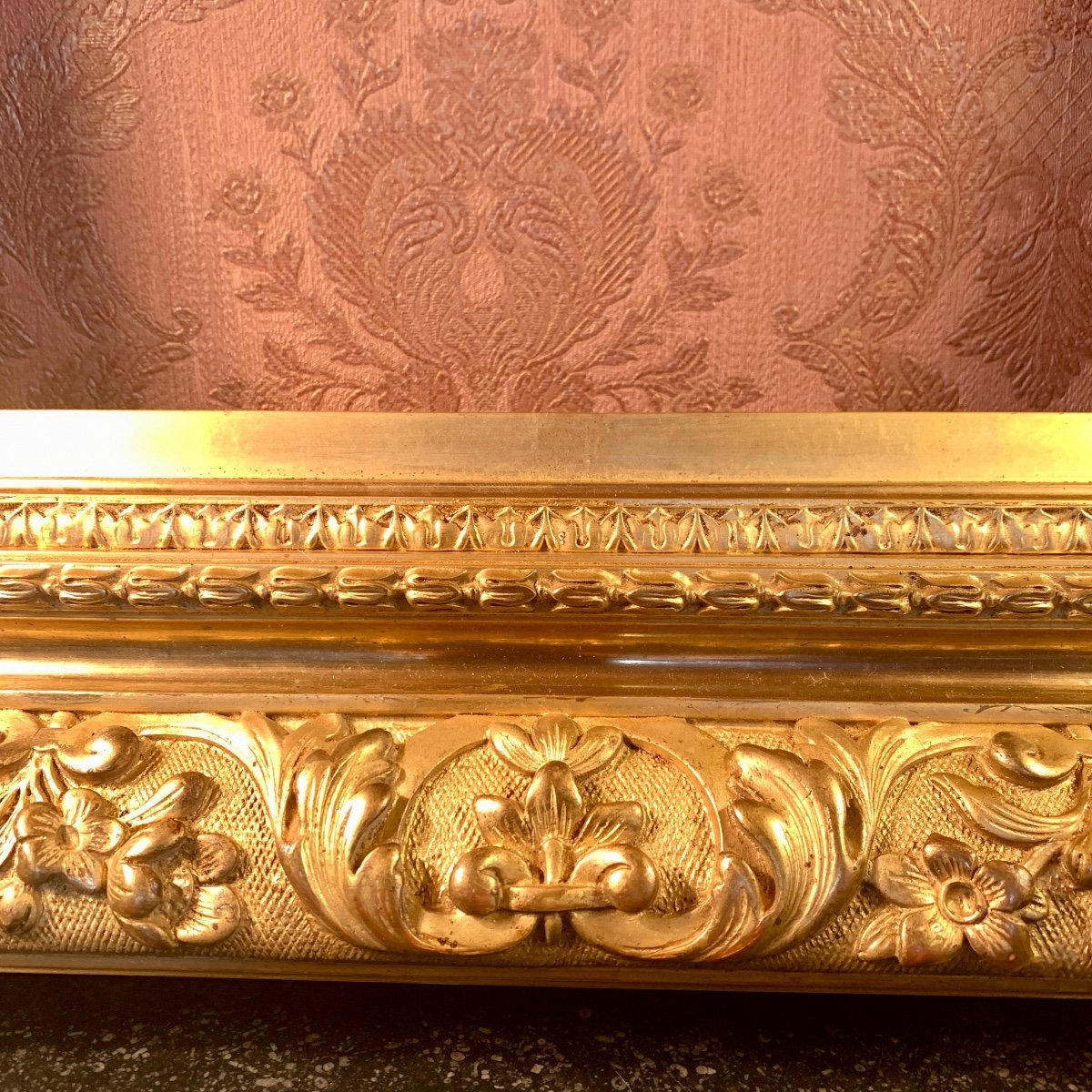 Regency Style Gilded Wood Frame 19th Century-photo-1