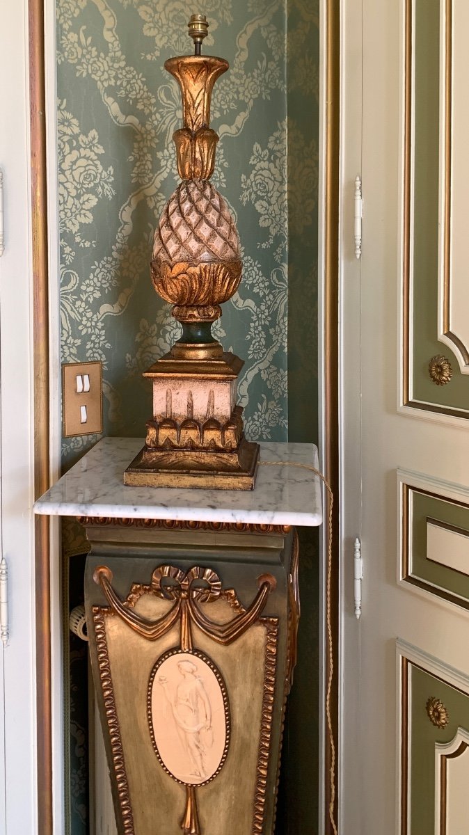 Grand Pied de Lampe Style Italien XXème Siècle
