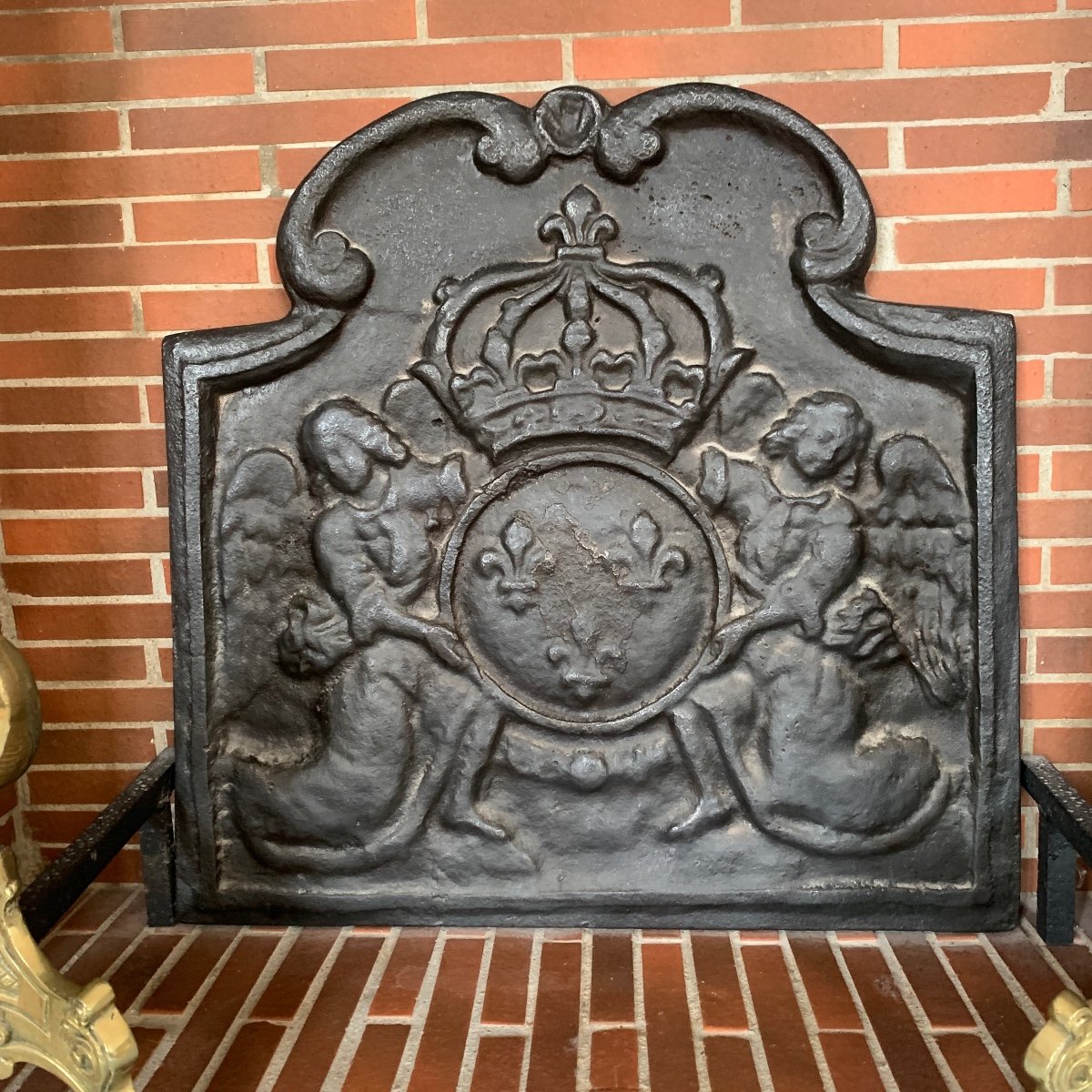 Cast Iron Fireback And Its Toppers-photo-3