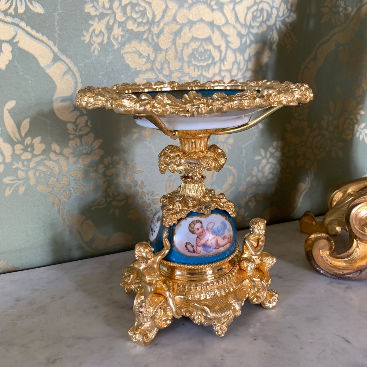Coupe Vide Poche en Porcelaine de Limoges XIXème Siècle-photo-3
