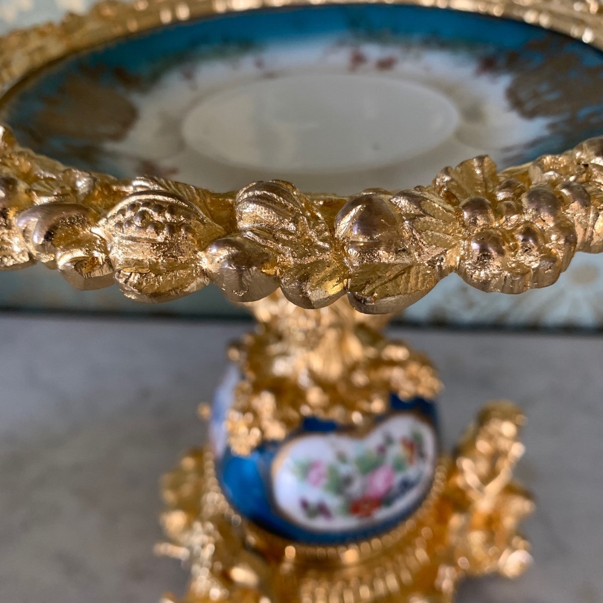 Coupe Vide Poche en Porcelaine de Limoges XIXème Siècle-photo-1