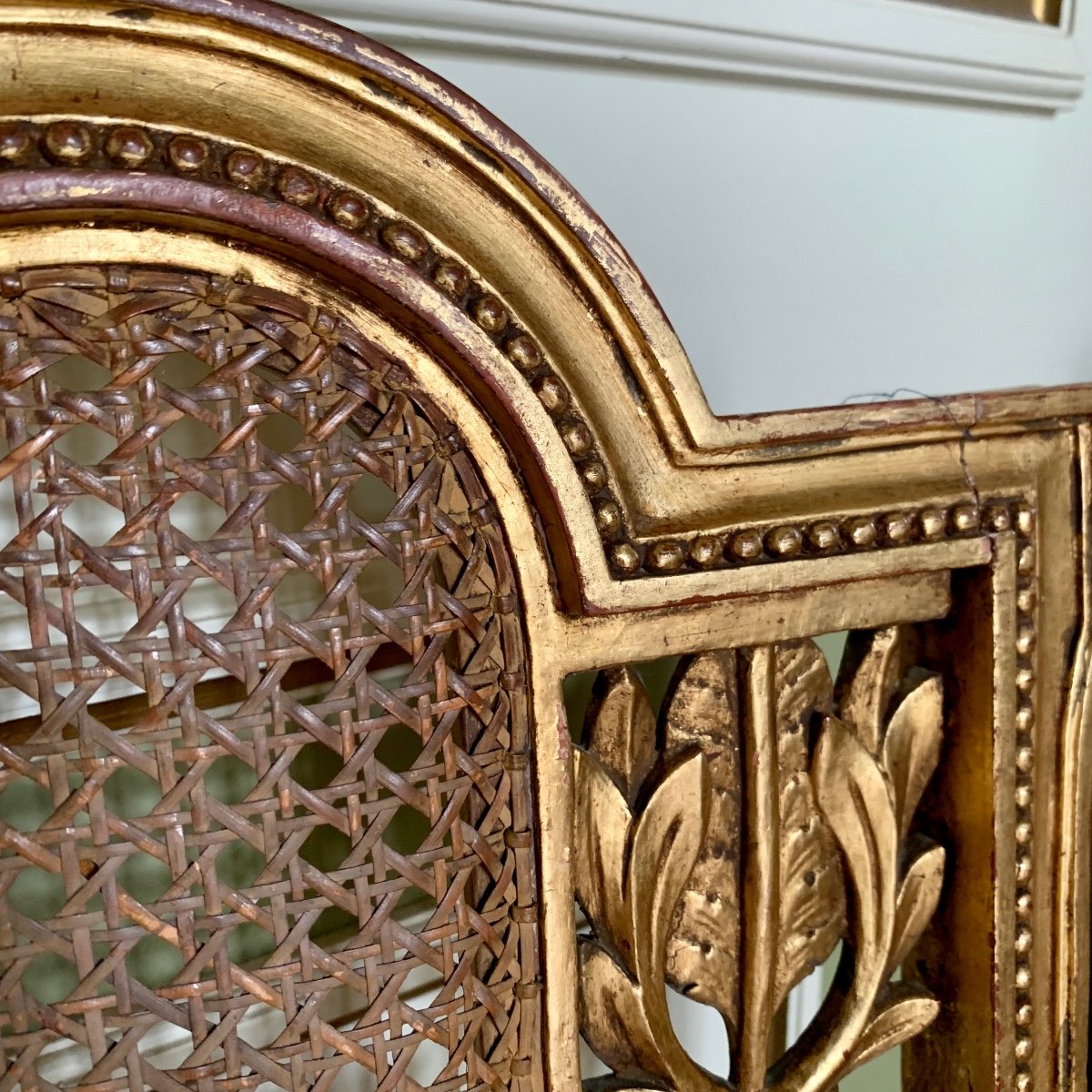 Paire De Chaises En Bois Doré  - d'Epoque Napoléon III-photo-1