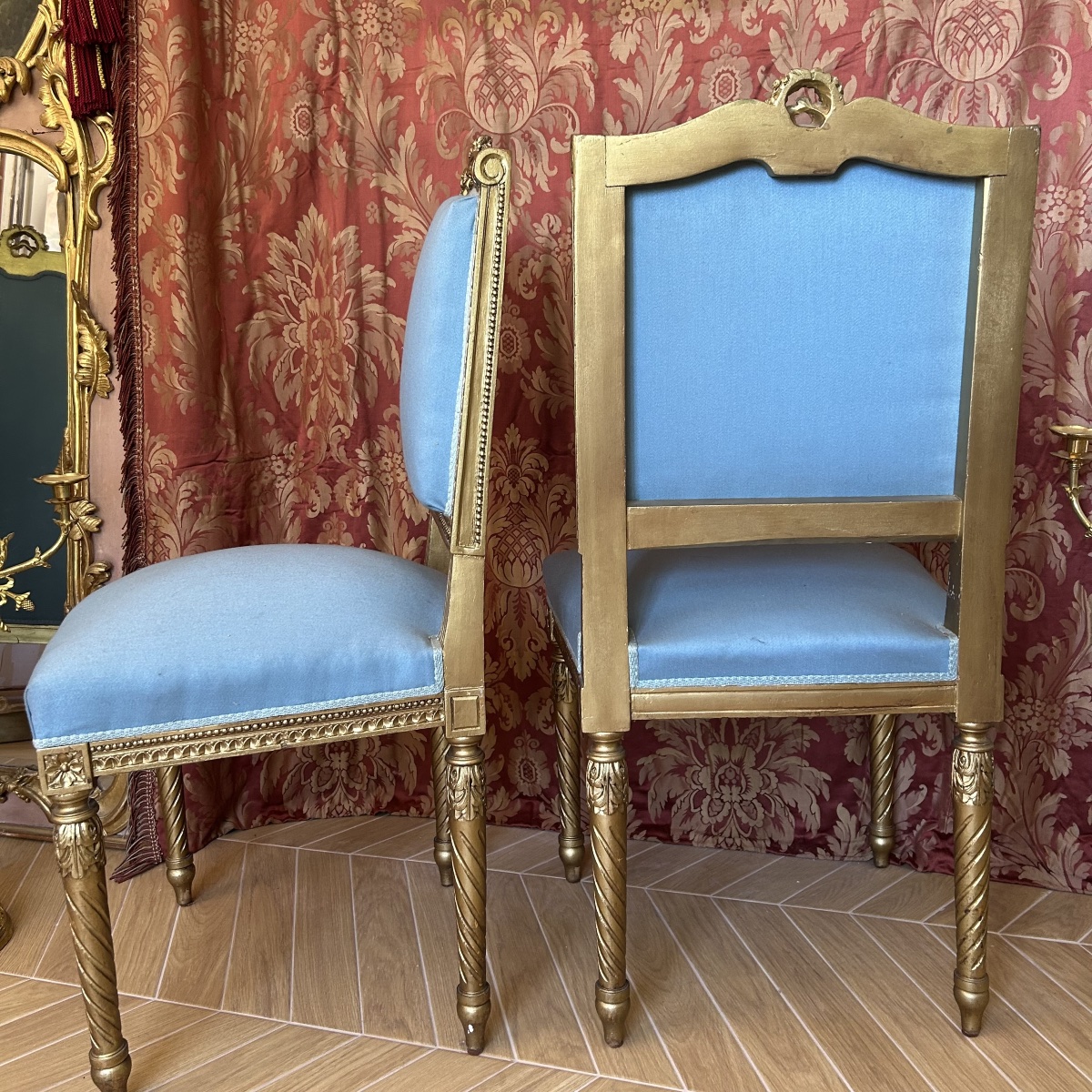 Pair Of Louis XVI Style Chairs Circa 1900-photo-4