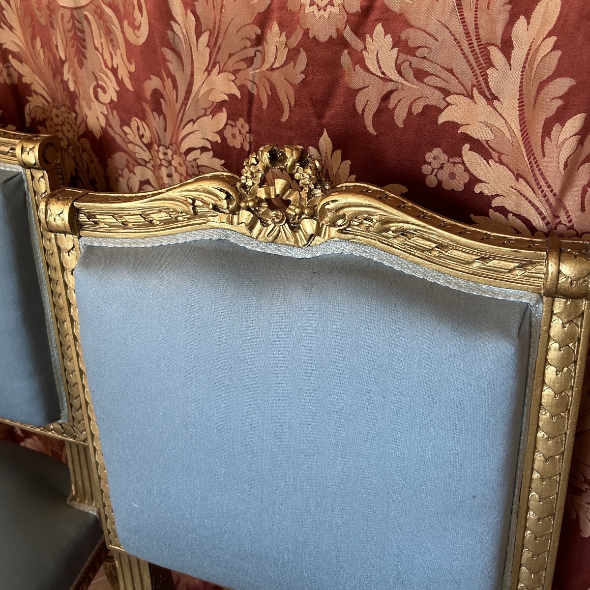 Pair Of Louis XVI Style Chairs Circa 1900-photo-3