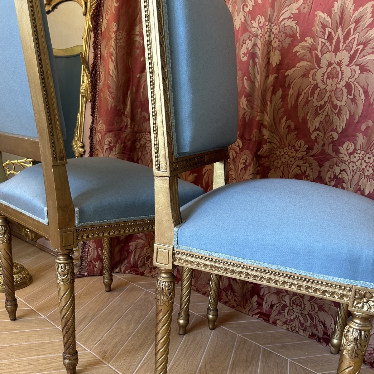 Pair Of Louis XVI Style Chairs Circa 1900-photo-4