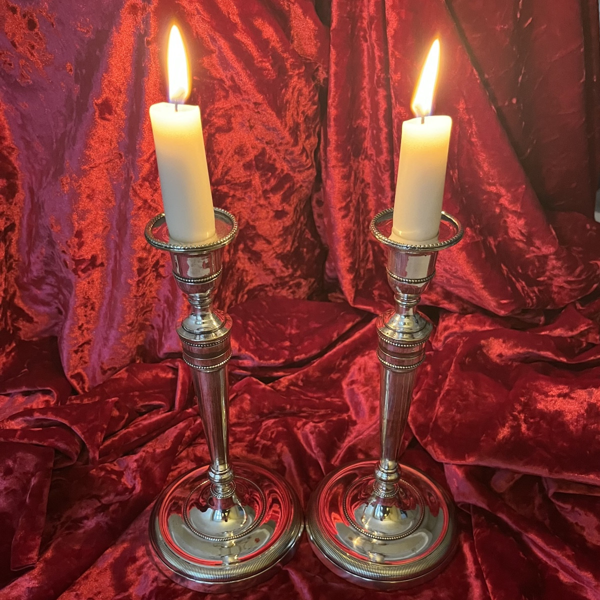 Pair Of Empire Period Candlesticks Or Torches-photo-3
