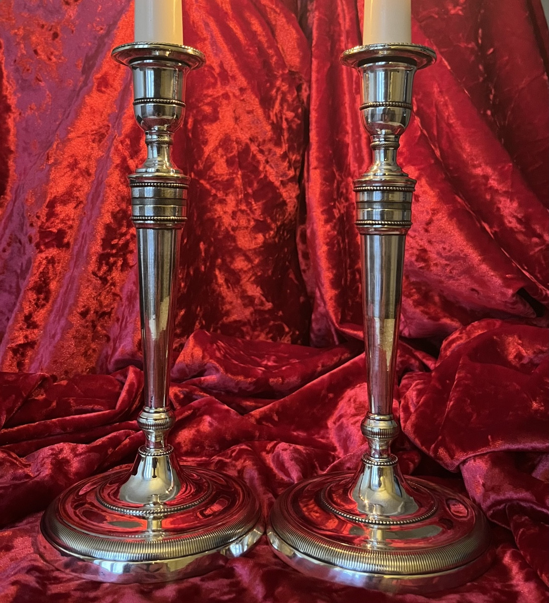 Pair Of Empire Period Candlesticks Or Torches-photo-1