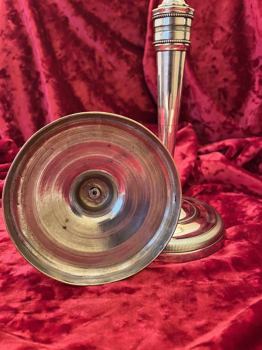 Pair Of Empire Period Candlesticks Or Torches-photo-6