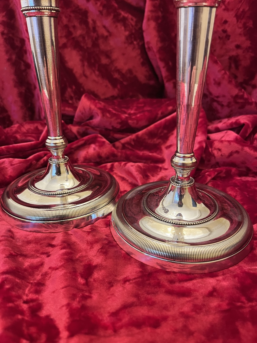 Pair Of Empire Period Candlesticks Or Torches-photo-7