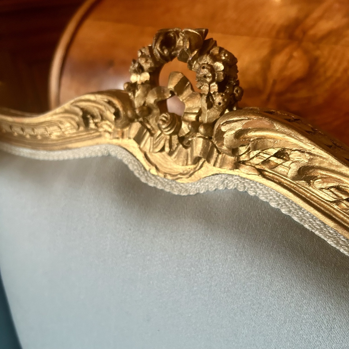 Paire de Bergères à Oreilles de Style Louis XVI vers 1900-photo-5