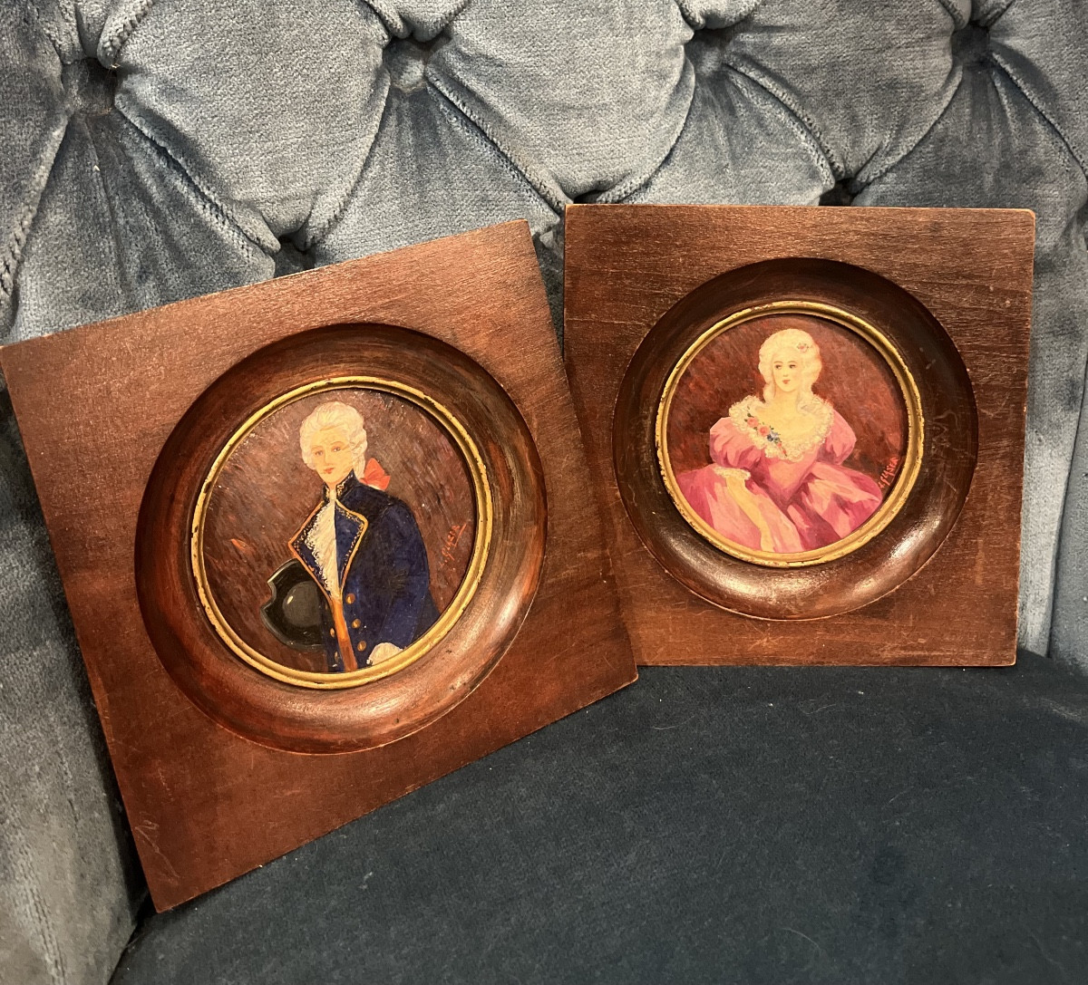 Paire de Miniatures XIXe Siècle