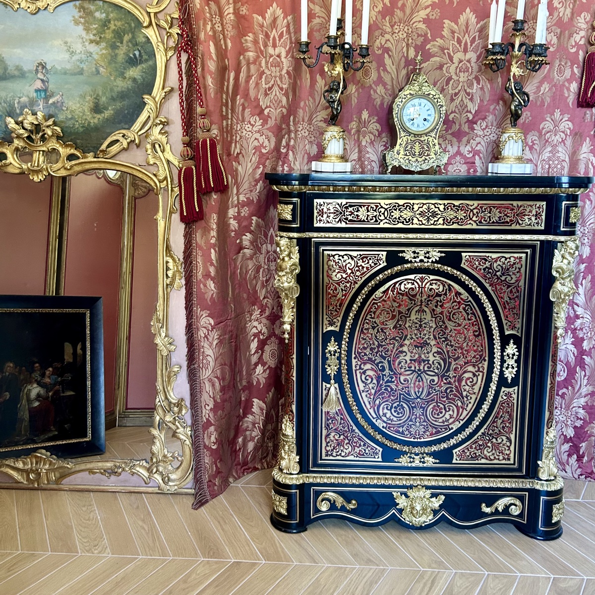 French Cabinet With Boule Marquetry, Napoleon III Period