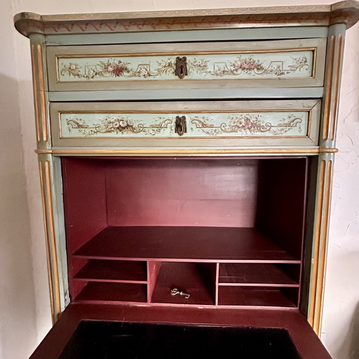 Secrétaire de Style Louis XVI - Époque Fin XVIIIe Siècle-photo-2