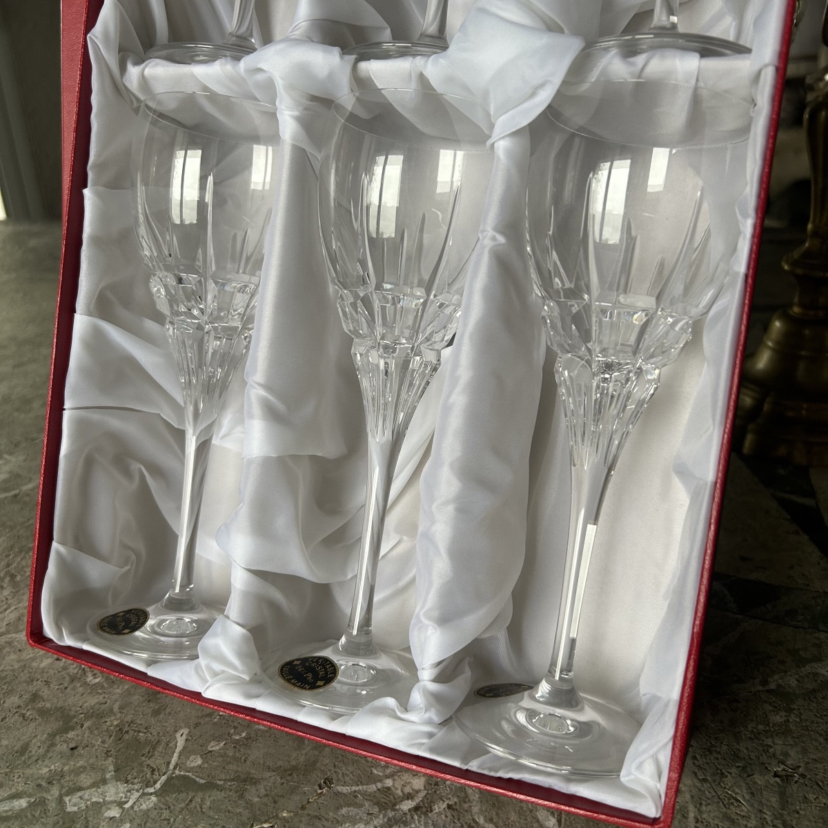Lorraine Crystal Glassware Service, Hallmarked-photo-2
