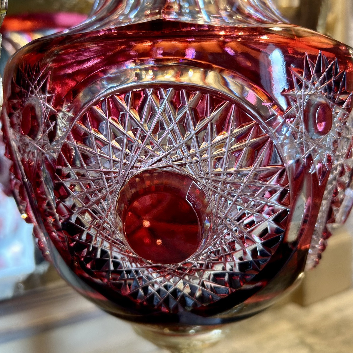 Pair Of Medici Crystal Vases - Maison Benito-photo-6