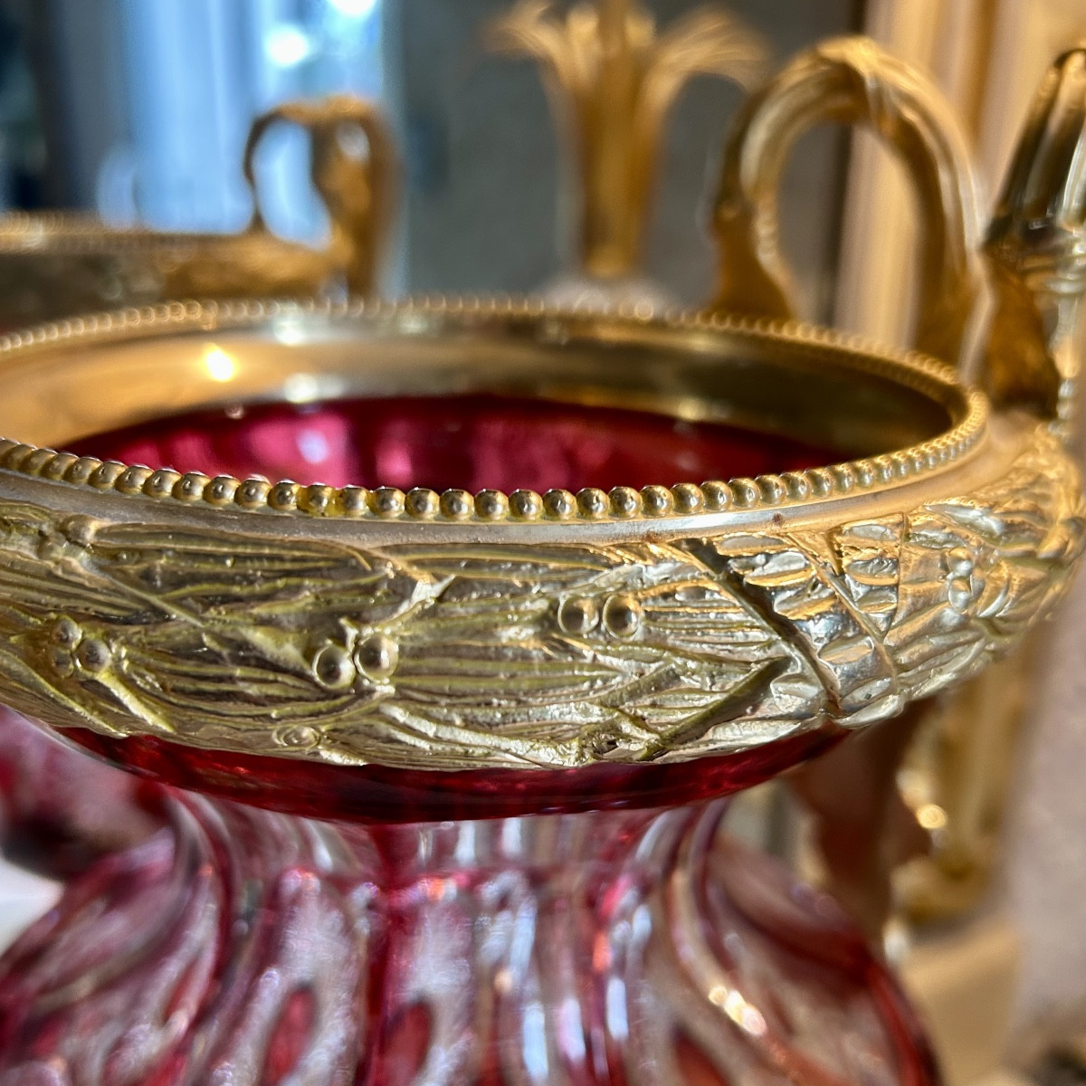 Pair Of Medici Crystal Vases - Maison Benito-photo-3