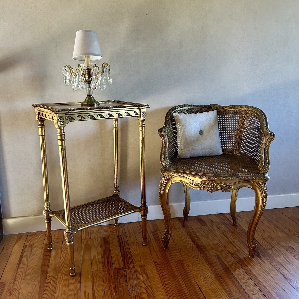 Table d'Appoint ou Guéridon de Style Louis XVI-photo-4